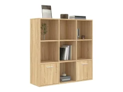 Estantería madera contrachapada color roble Sonoma 98x30x98cm