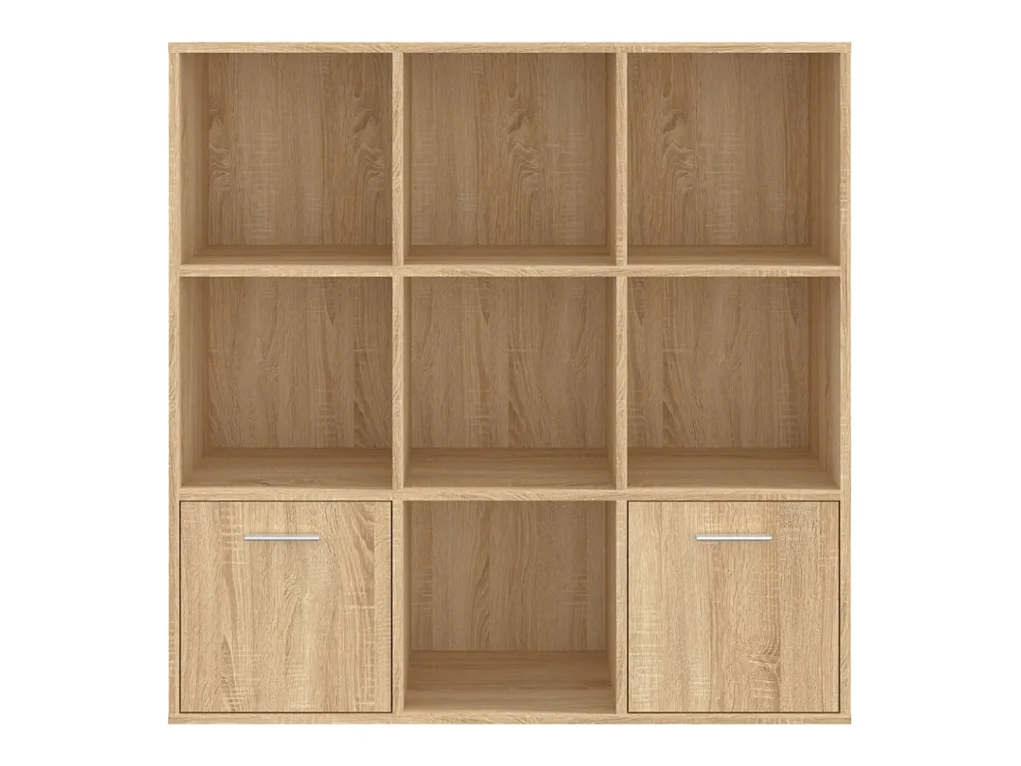Estantería madera contrachapada color roble Sonoma 98x30x98cm