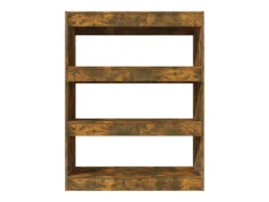 Estantería madera contrachapada roble ahumado 80x30x103 cm