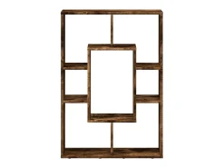 Estantería madera de ingeniería roble ahumado 63x20x90 cm