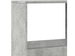 Estantería madera de ingeniería gris hormigón 100x33x175 cm
