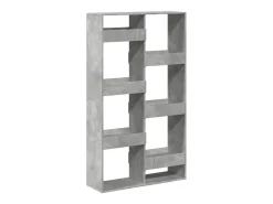 Estantería madera de ingeniería gris hormigón 100x33x175 cm