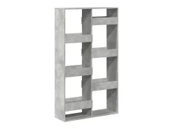Estantería madera de ingeniería gris hormigón 100x33x175 cm
