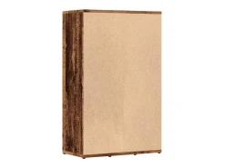 Estantería madera de ingeniería envejecida 50x25x80 cm