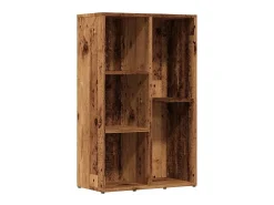 Estantería madera de ingeniería envejecida 50x25x80 cm