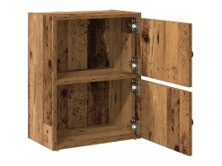 Estantería madera de ingeniería color envejecido 40x24x52 cm