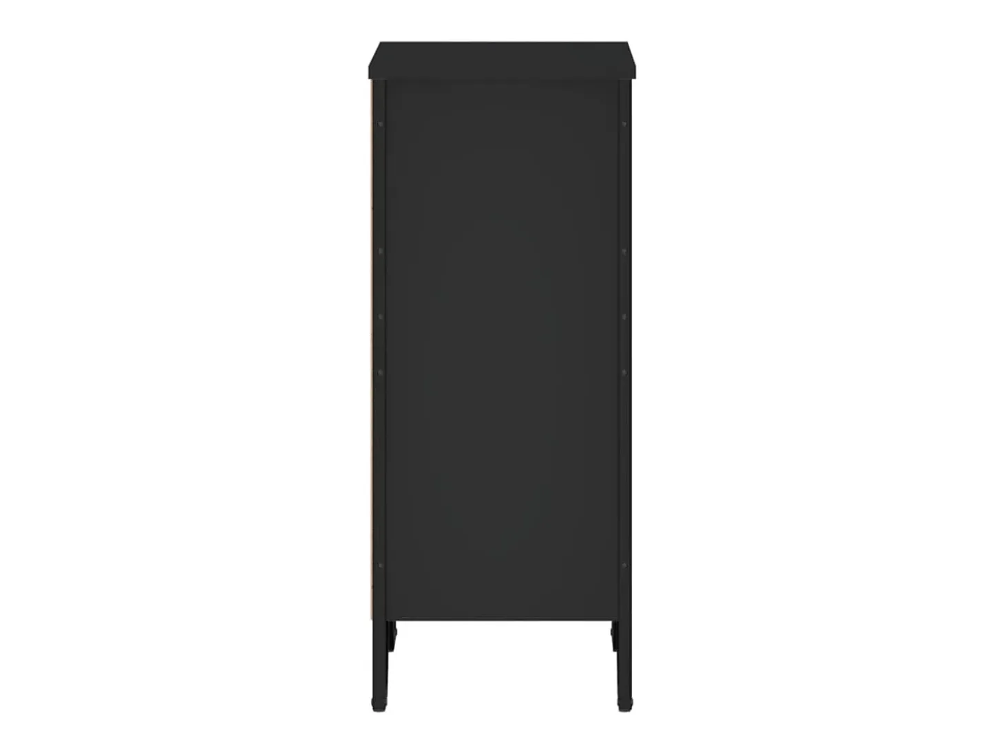 Estantería madera de ingeniería negro 50x31x74,5 cm