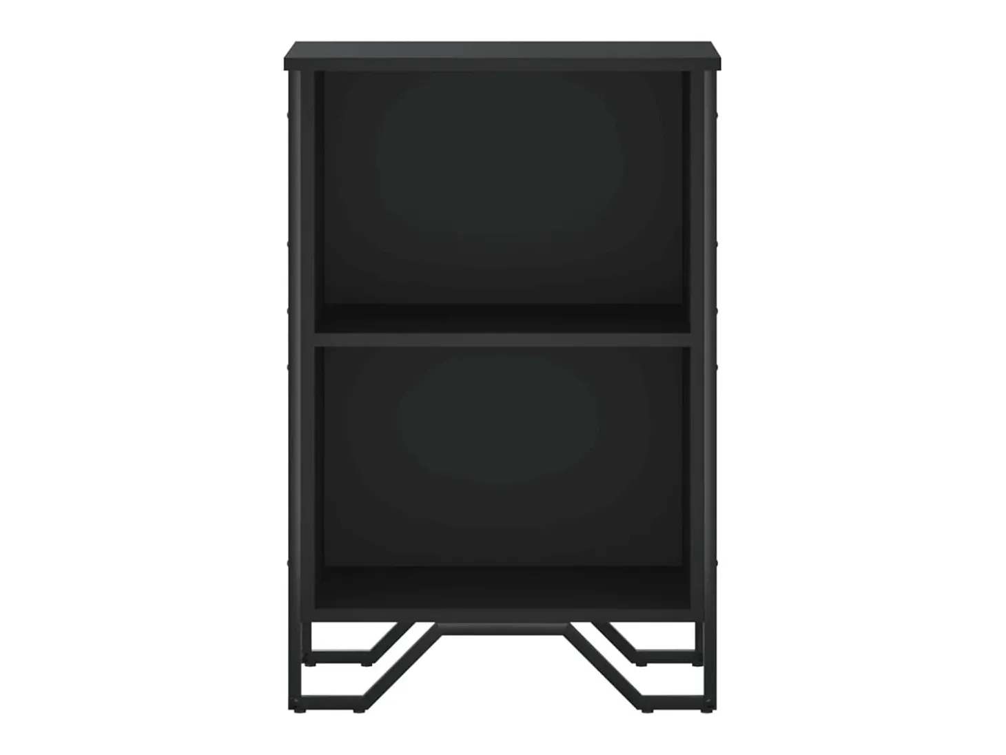 Estantería madera de ingeniería negro 50x31x74,5 cm