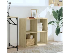 Estantería madera de ingeniería roble Sonoma 68,5x32x68,5 cm