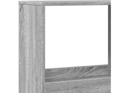 Estantería madera de ingeniería gris Sonoma 100x33x175 cm