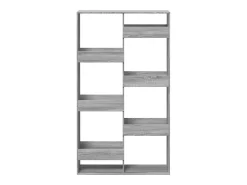 Estantería madera de ingeniería gris Sonoma 100x33x175 cm