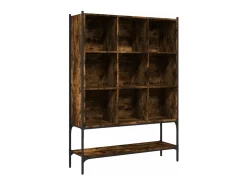 Estantería madera de ingeniería roble ahumado 102x30x141,5 cm