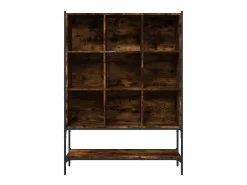 Estantería madera de ingeniería roble ahumado 102x30x141,5 cm