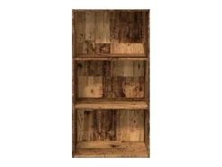 Estantería madera de ingeniería color envejecido 60x30x114 cm