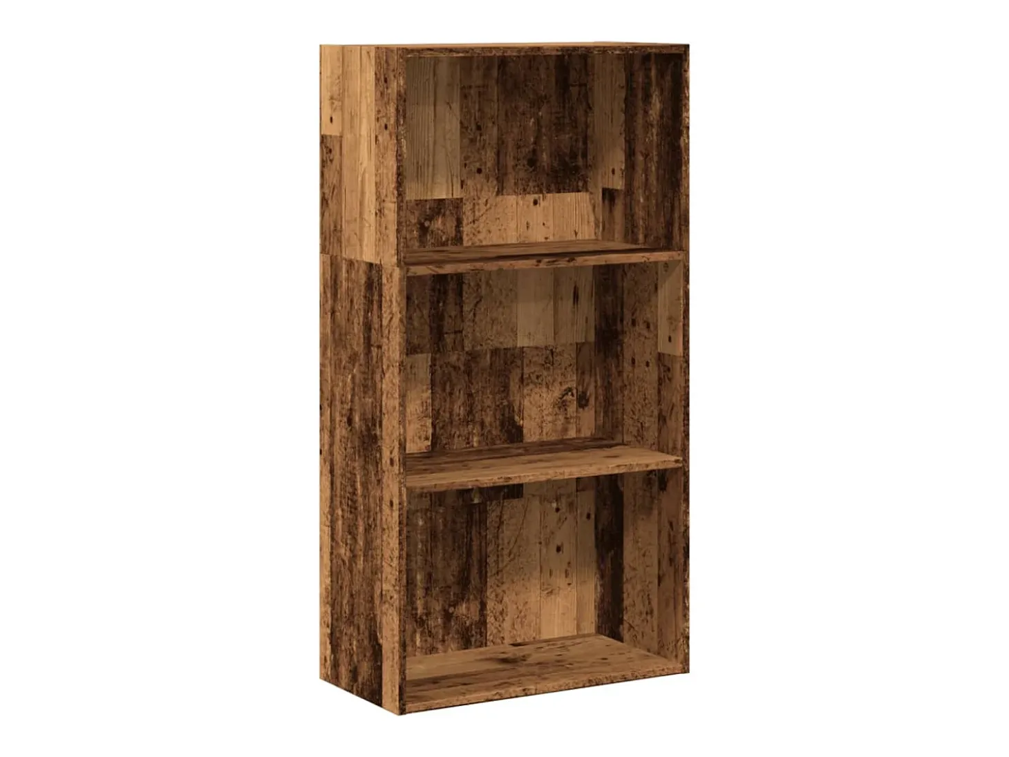 Estantería madera de ingeniería color envejecido 60x30x114 cm