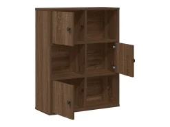 Estantería madera de ingeniería marrón roble 60x24x76,5 cm