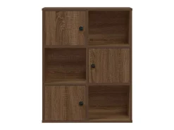 Estantería madera de ingeniería marrón roble 60x24x76,5 cm