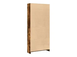 Estantería madera de ingeniería roble ahumado 80x24x176 cm
