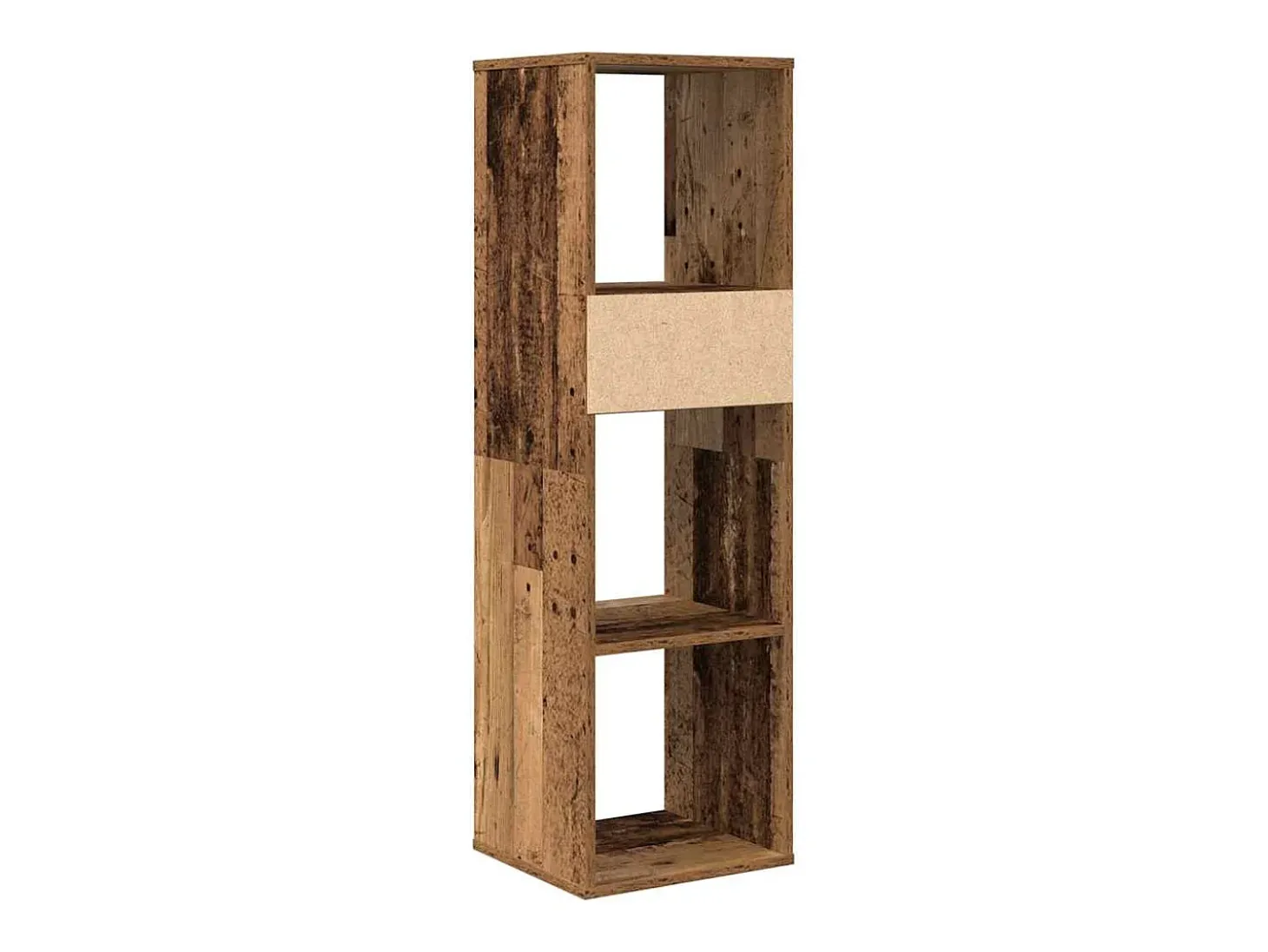 Estantería madera de ingeniería envejecida 34x31x112 cm