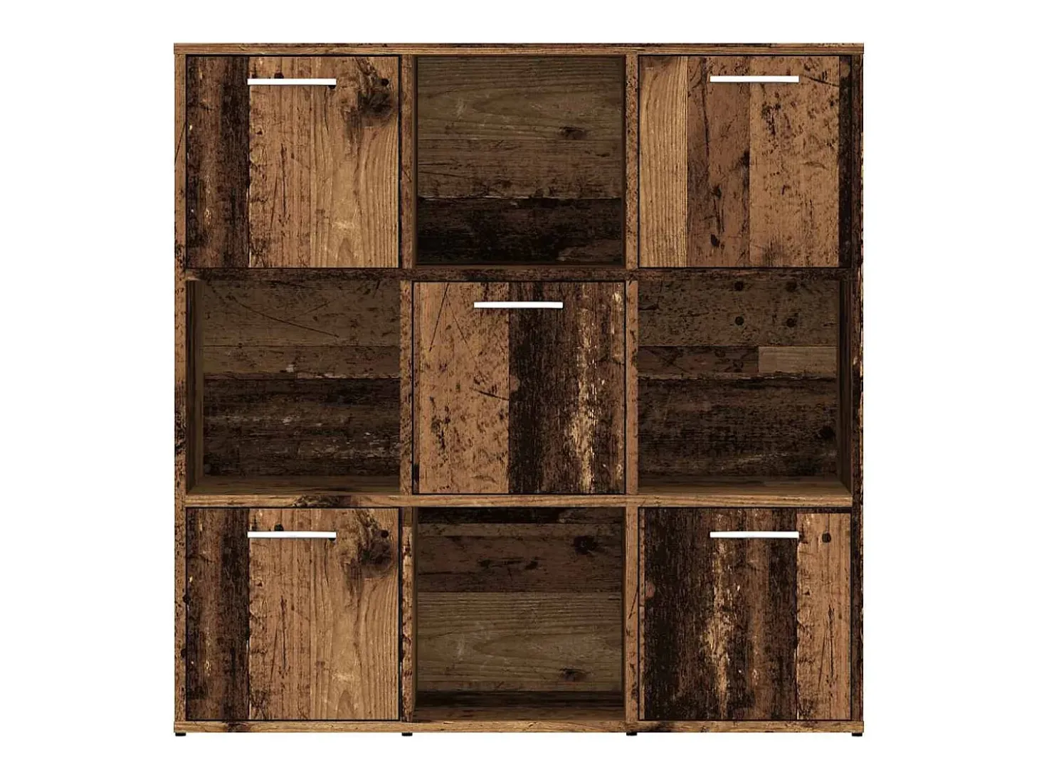 Estantería madera de ingeniería color envejecido 90x28x90 cm