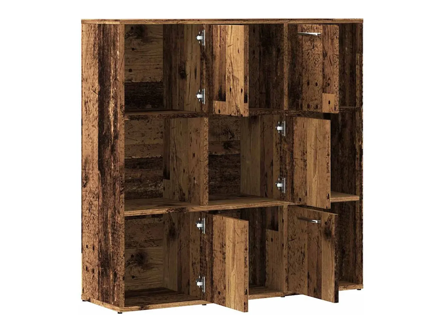 Estantería madera de ingeniería color envejecido 90x28x90 cm