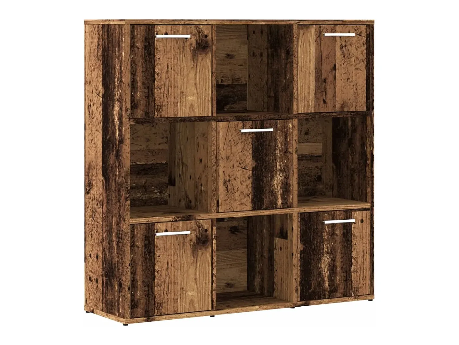 Estantería madera de ingeniería color envejecido 90x28x90 cm