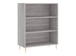 Estantería madera de ingeniería gris Sonoma 69,5x32,5x90 cm