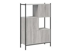 Estantería madera de ingeniería gris Sonoma 72x28x109 cm