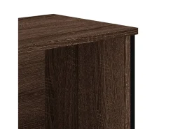 Estantería madera de ingeniería marrón roble 80x31x106 cm