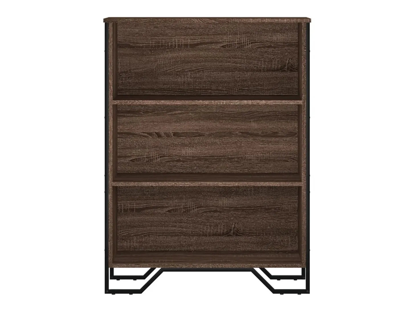 Estantería madera de ingeniería marrón roble 80x31x106 cm