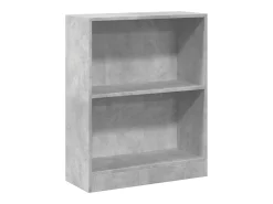 Estantería madera de ingeniería gris hormigón 60x24x76 cm
