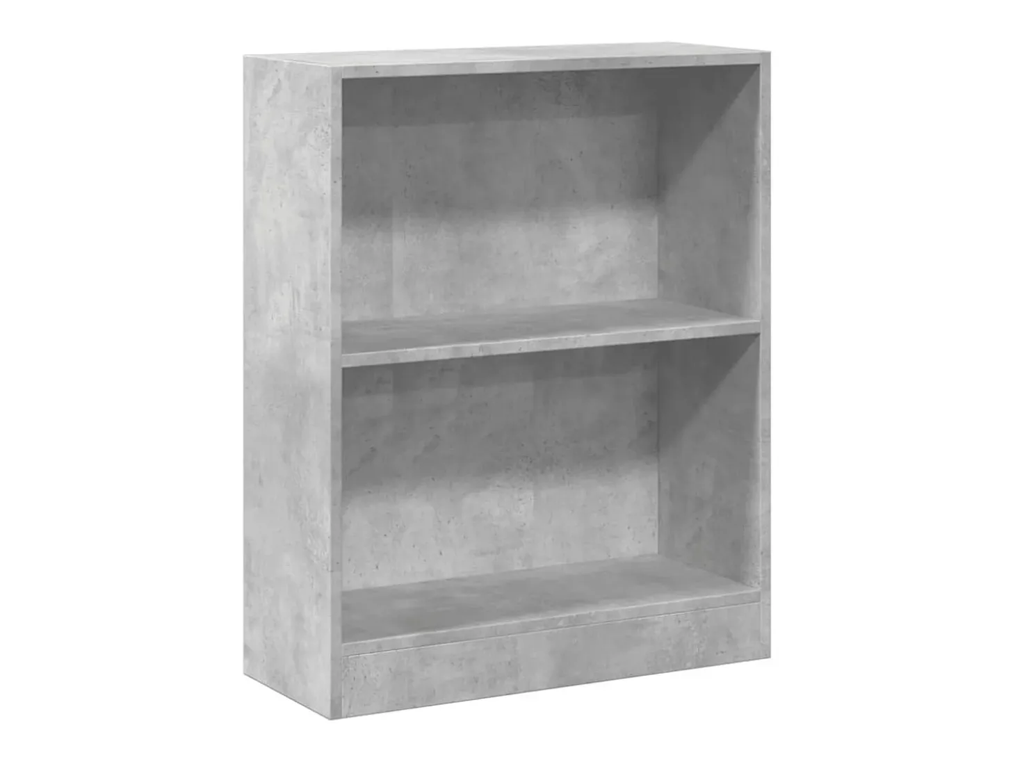 Estantería madera de ingeniería gris hormigón 60x24x76 cm