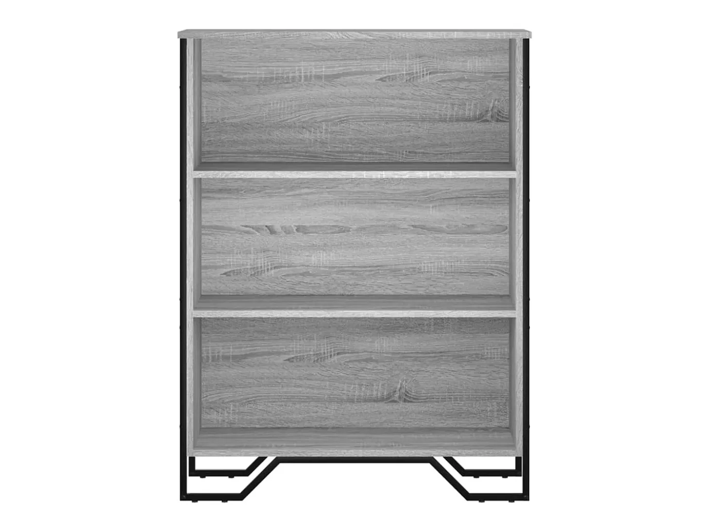 Estantería madera de ingeniería gris Sonoma 80x31x106 cm