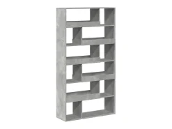 Estantería madera de ingeniería gris hormigón 100x33x187,5 cm