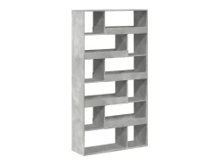 Estantería madera de ingeniería gris hormigón 100x33x187,5 cm
