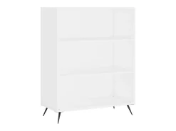 Estantería madera de ingeniería blanco 69,5x32,5x90 cm