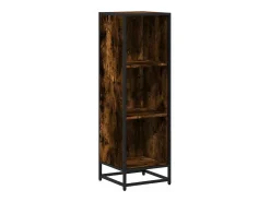 Estantería madera de ingeniería roble ahumado 33,5x33x107,5 cm