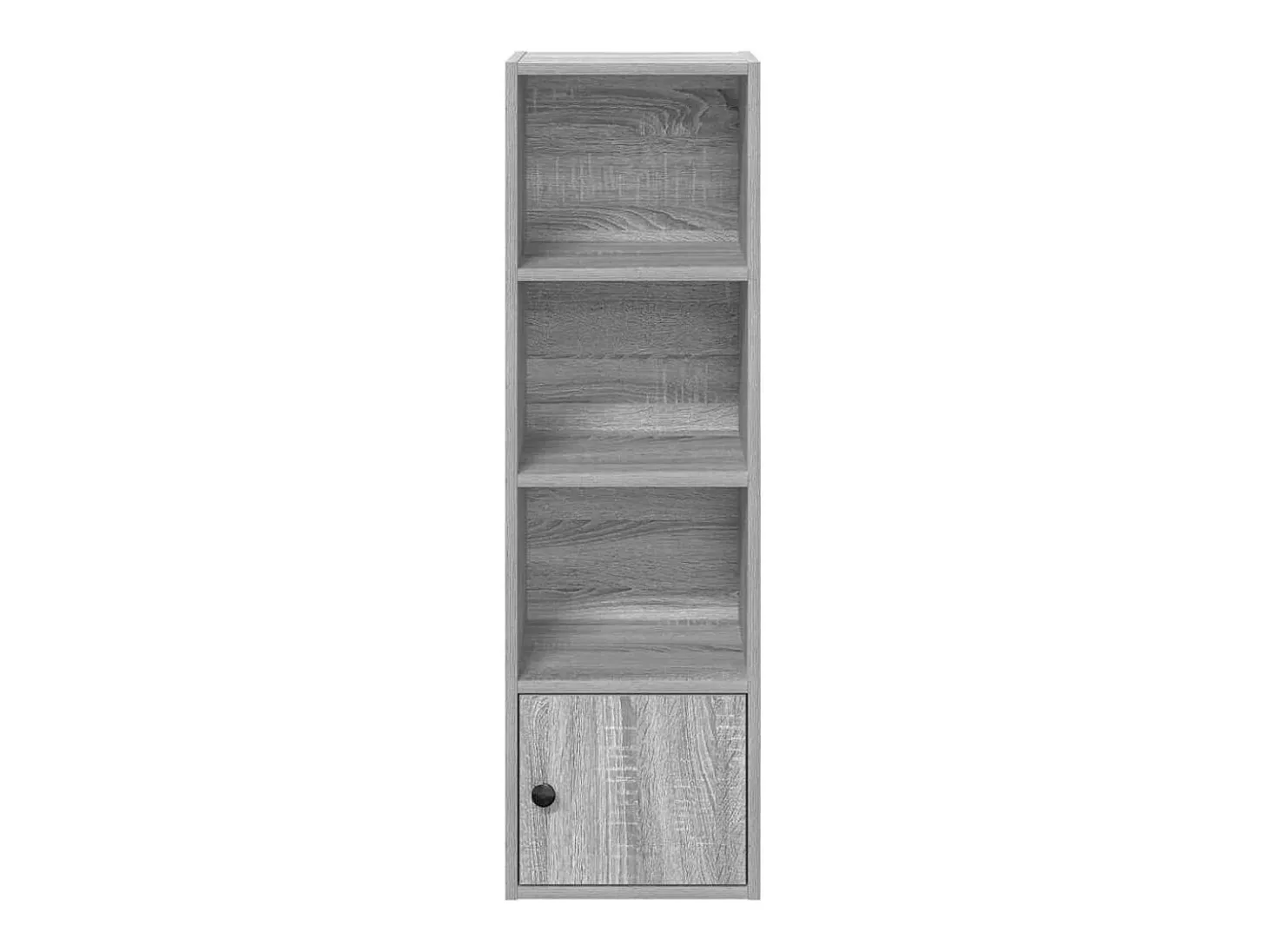 Estantería madera de ingeniería gris sonoma 31x24x102 cm