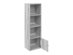 Estantería madera de ingeniería gris sonoma 31x24x102 cm