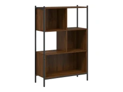 Estantería madera de ingeniería marrón roble 72x28x109 cm
