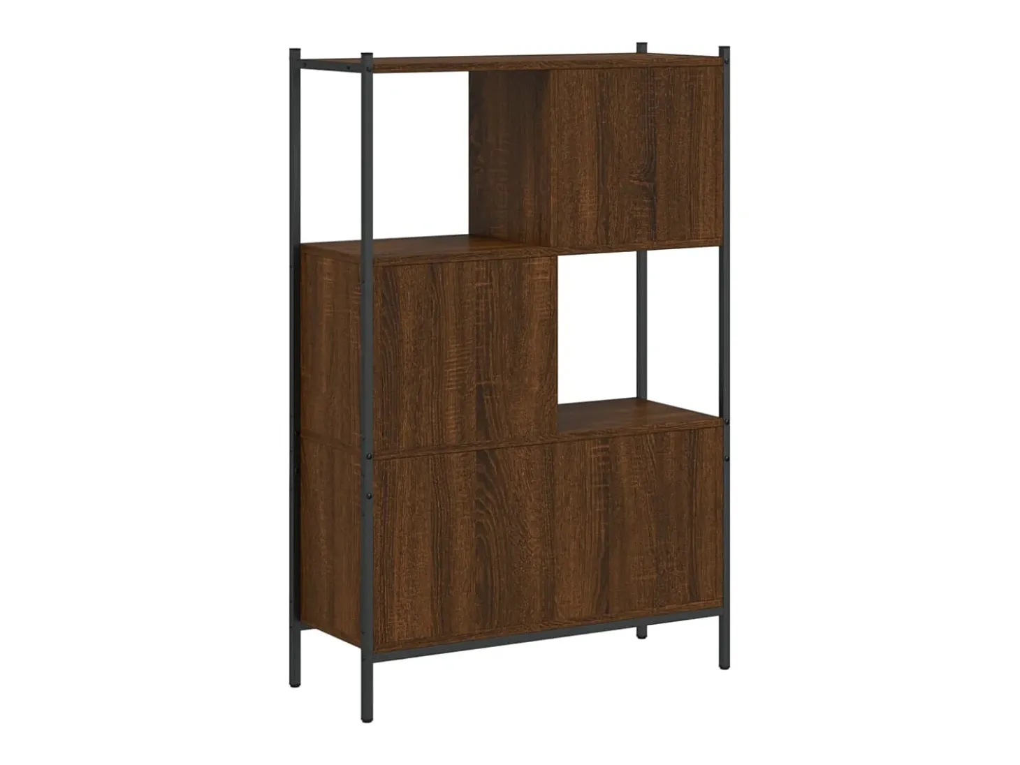 Estantería madera de ingeniería marrón roble 72x28x109 cm