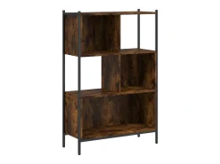 Estantería madera de ingeniería roble ahumado 72x28x109 cm