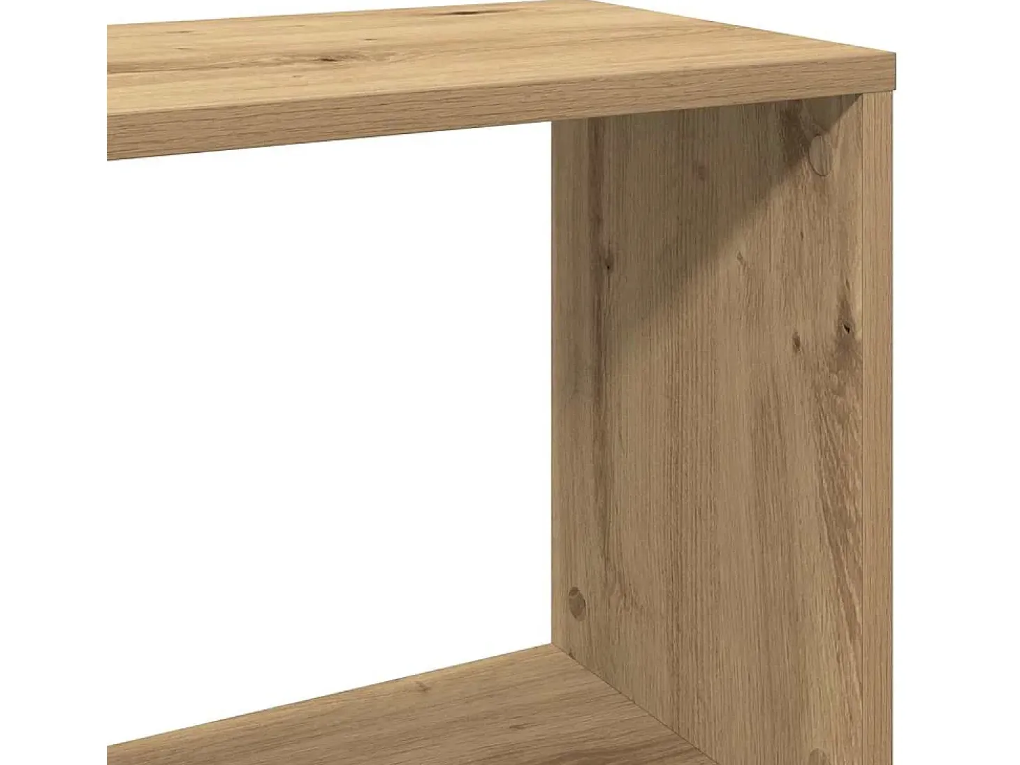 Estantería madera de ingeniería roble artisan 80x24x96 cm