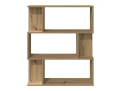Estantería madera de ingeniería roble artisan 80x24x96 cm