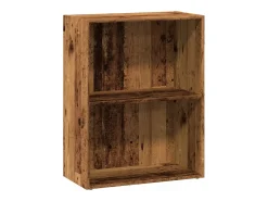 Estantería madera de ingeniería color envejecido 60x30x77 cm