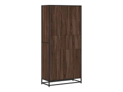 Estantería madera de ingeniería marrón roble 80,5x35x170,5 cm