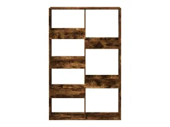 Estantería madera de ingeniería roble ahumado 100x33x155,5 cm