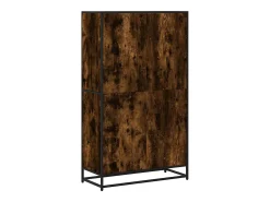 Estantería madera de ingeniería roble ahumado 80,5x35x139 cm