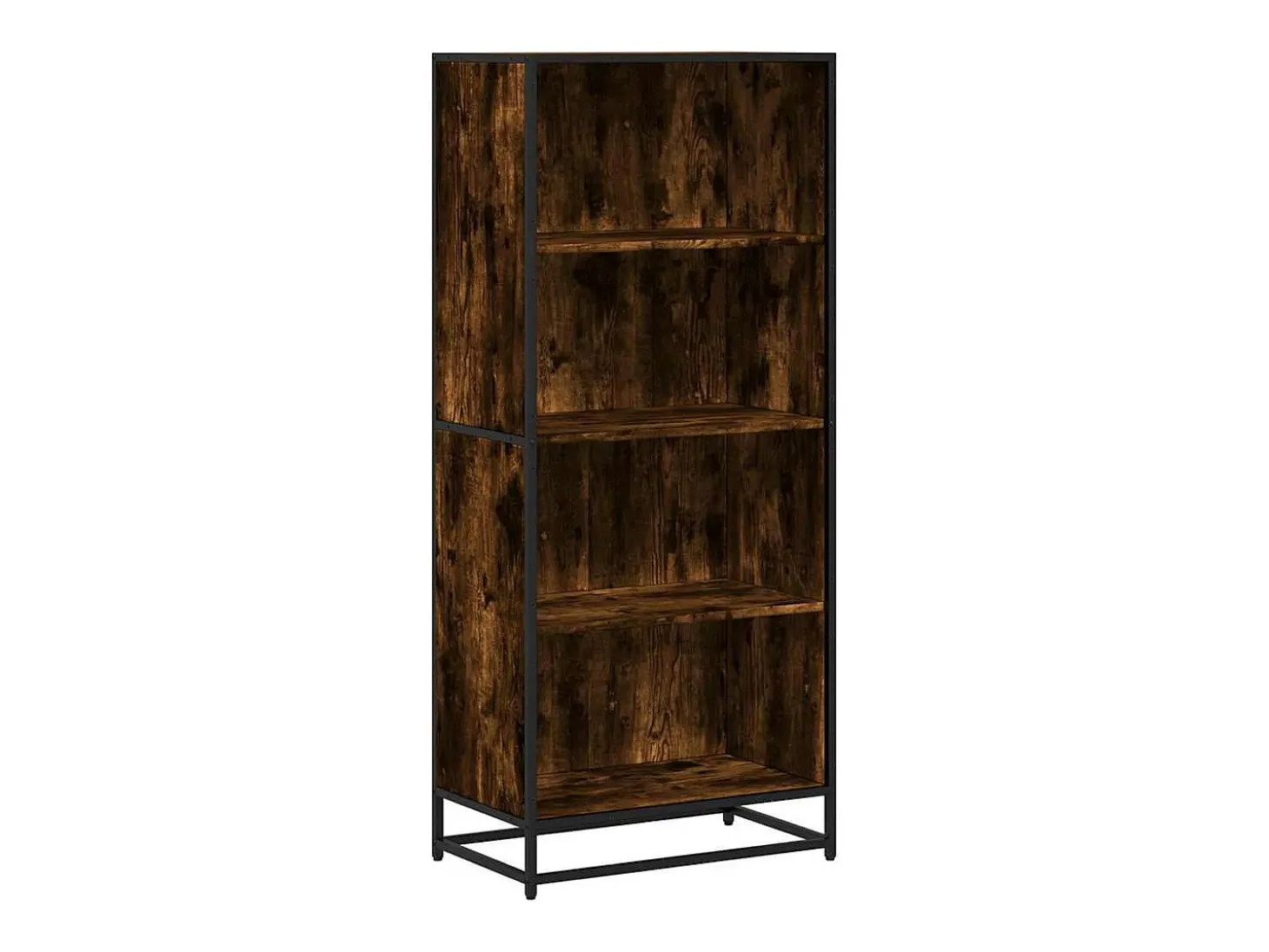 Estantería madera de ingeniería roble ahumado 60x35x139 cm
