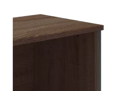 Estantería madera de ingeniería color marrón roble 80x31x169 cm